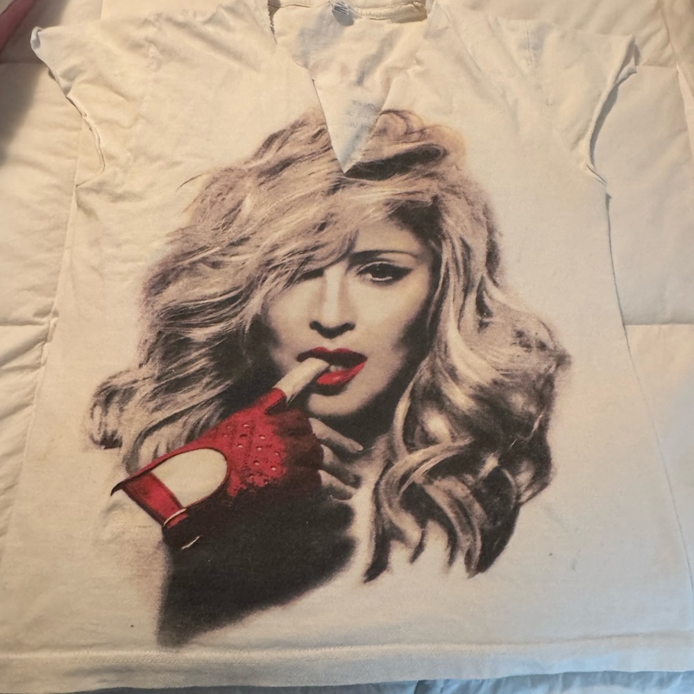 Vintage Madonna t-shirt 2012 Tour - hand-cut
